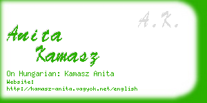 anita kamasz business card